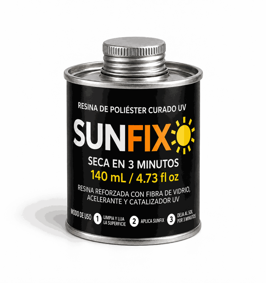 Un tarro SUNFIX de 140 mL